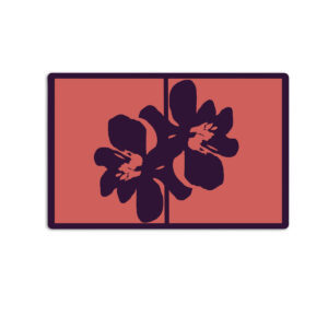 Tovaglietta Americana Color Bloom – Orange Black