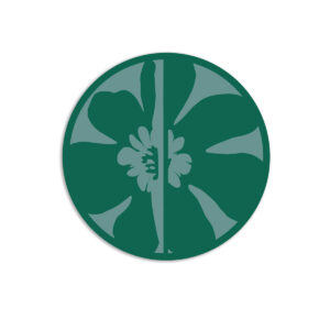 Tovaglietta Tonda Color Bloom – Blue Green