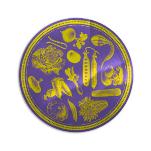 Sottopiatto Metal Veggie Punk – Yellow Purple
