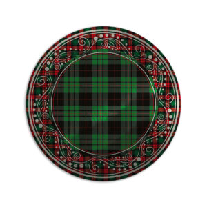 Sottopiatto Metal Christmas Rock – Green Tartan