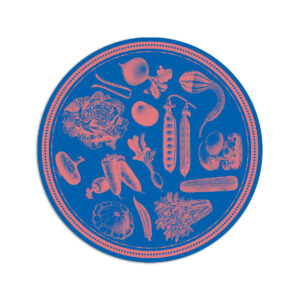 Tovaglietta Tonda Veggie Punk – Pink Blue