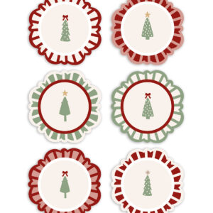 Tovagliette Tonde Sotto l'Albero – Set Completo